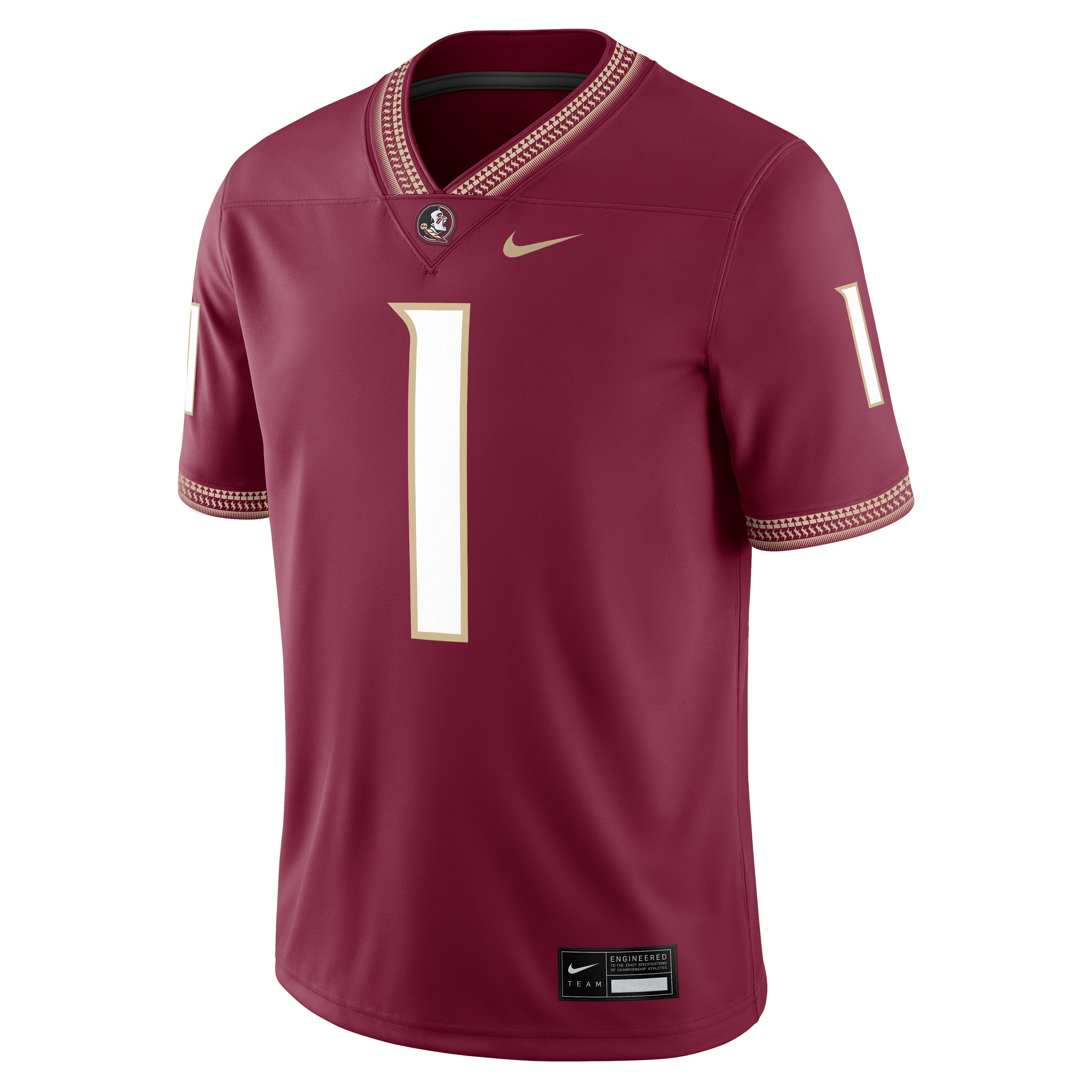 Nike Men's Florida State Seminoles #1 Jersey-Red
